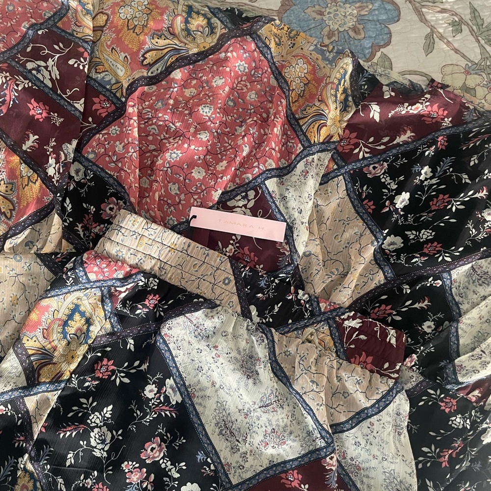 Quilt Patchwork Design Maxi Skirt (NWT)